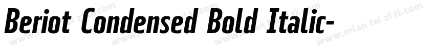 Beriot Condensed Bold Italic字体转换